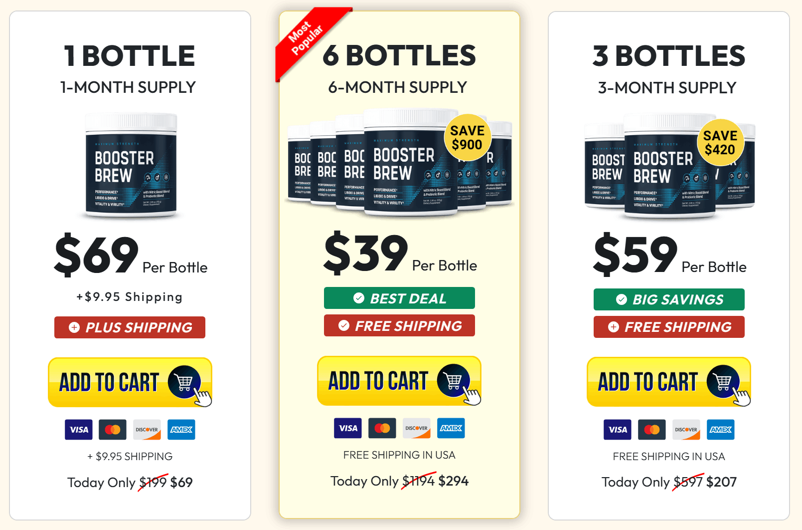 Booster Brew price